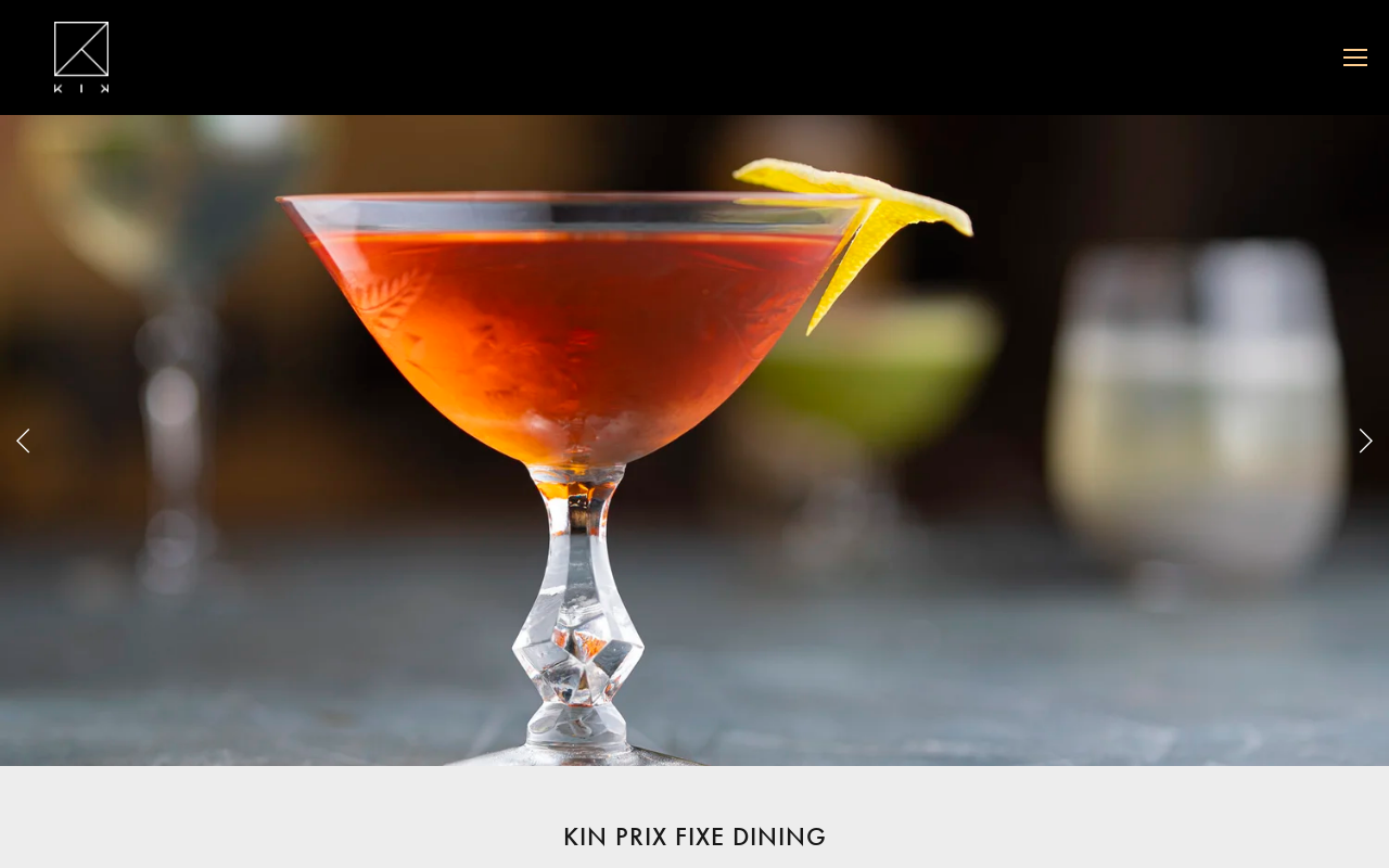 KIN — screenshot of their official website