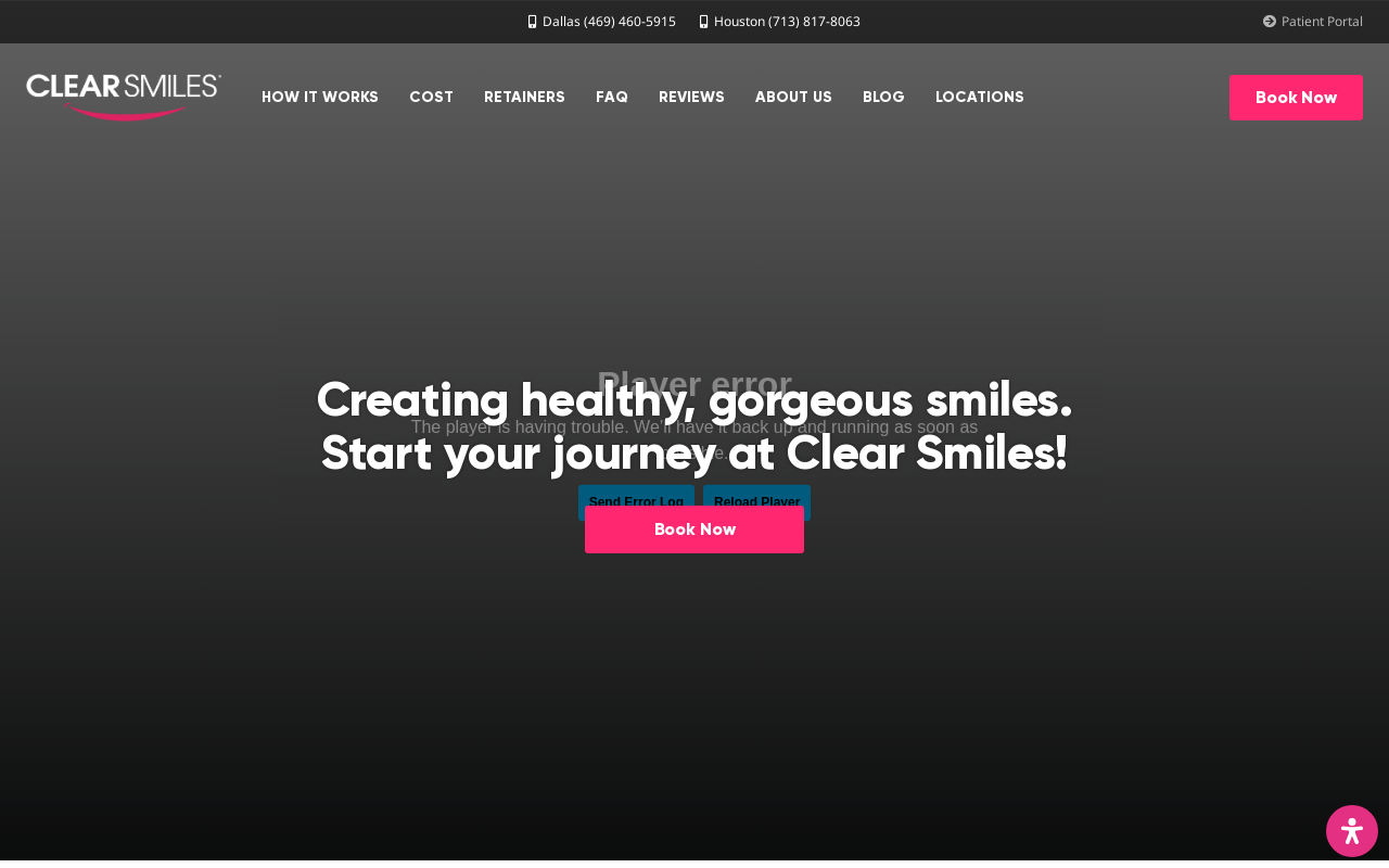 Clear Smiles — screenshot of their official website