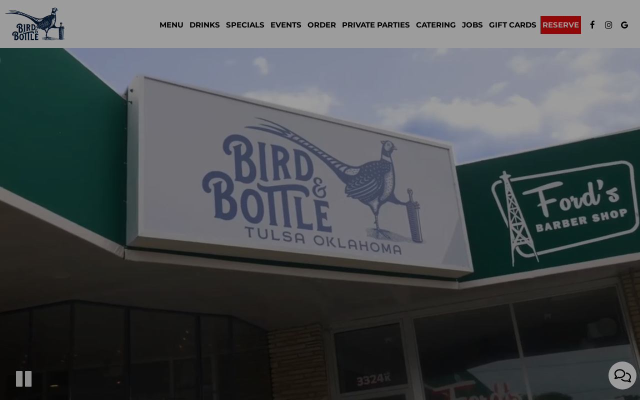 Bird & Bottle — screenshot of their official website