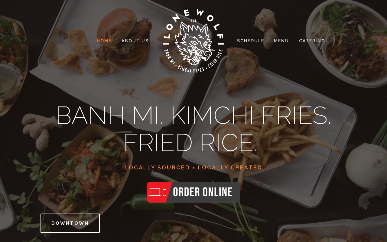 Lone Wolf Banh Mi — screenshot of their official website