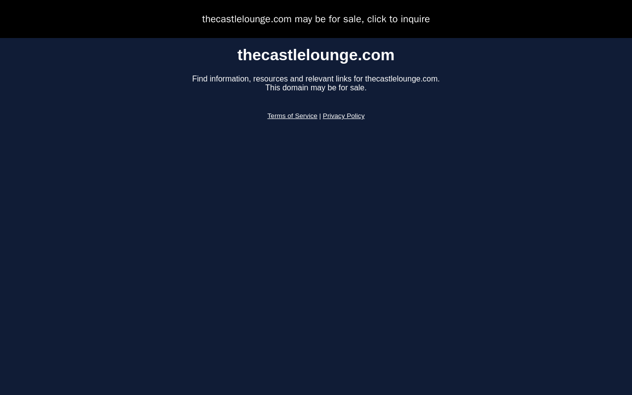 The Castle Lounge — screenshot of their official website