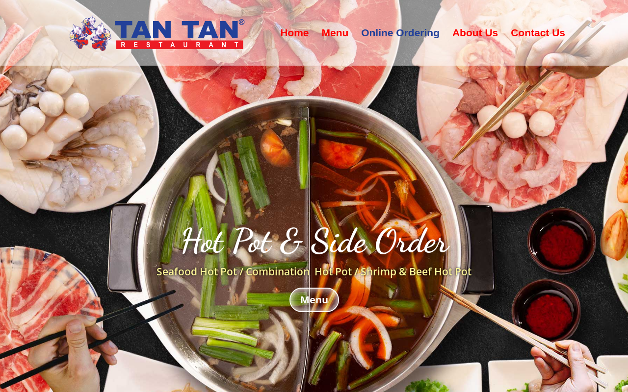 Tan Tan Restaurant — screenshot of their official website