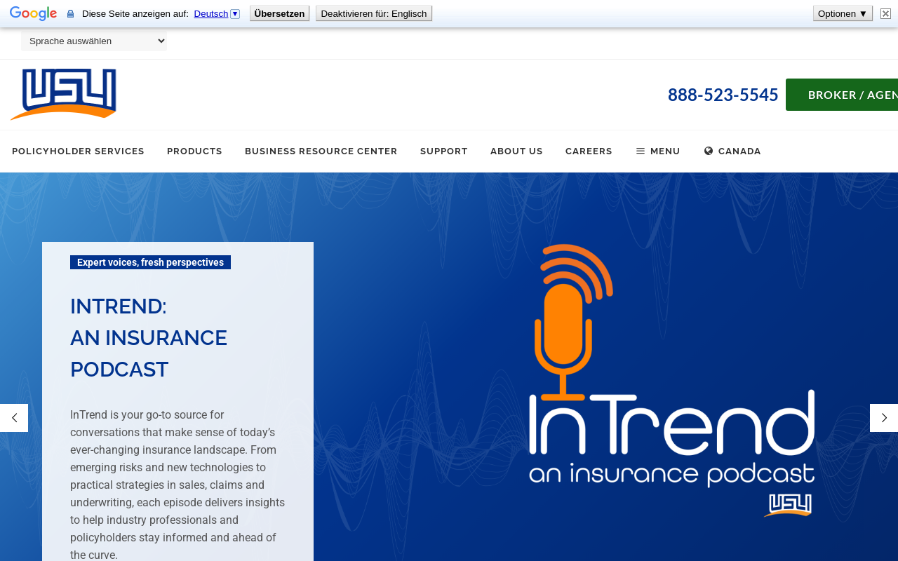 USLI — screenshot of their official website