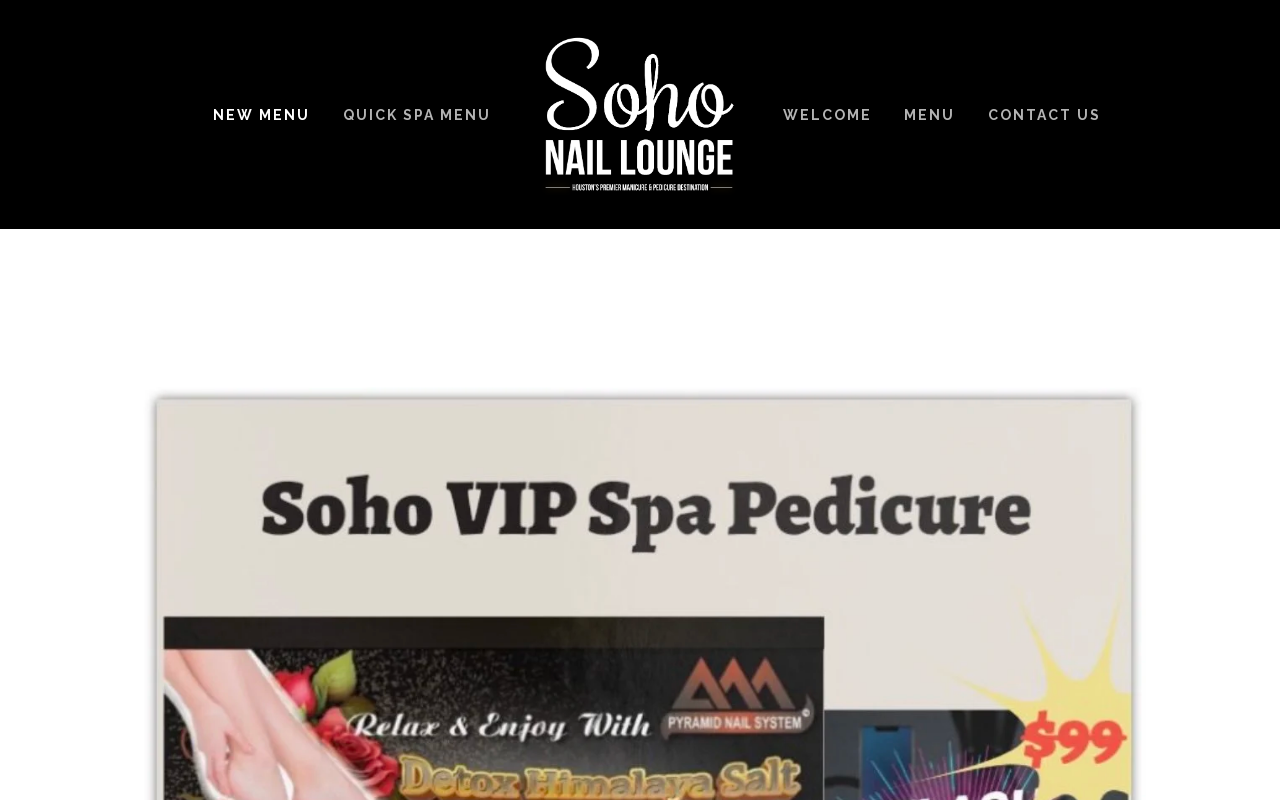 Soho Nail Lounge — screenshot of their official website