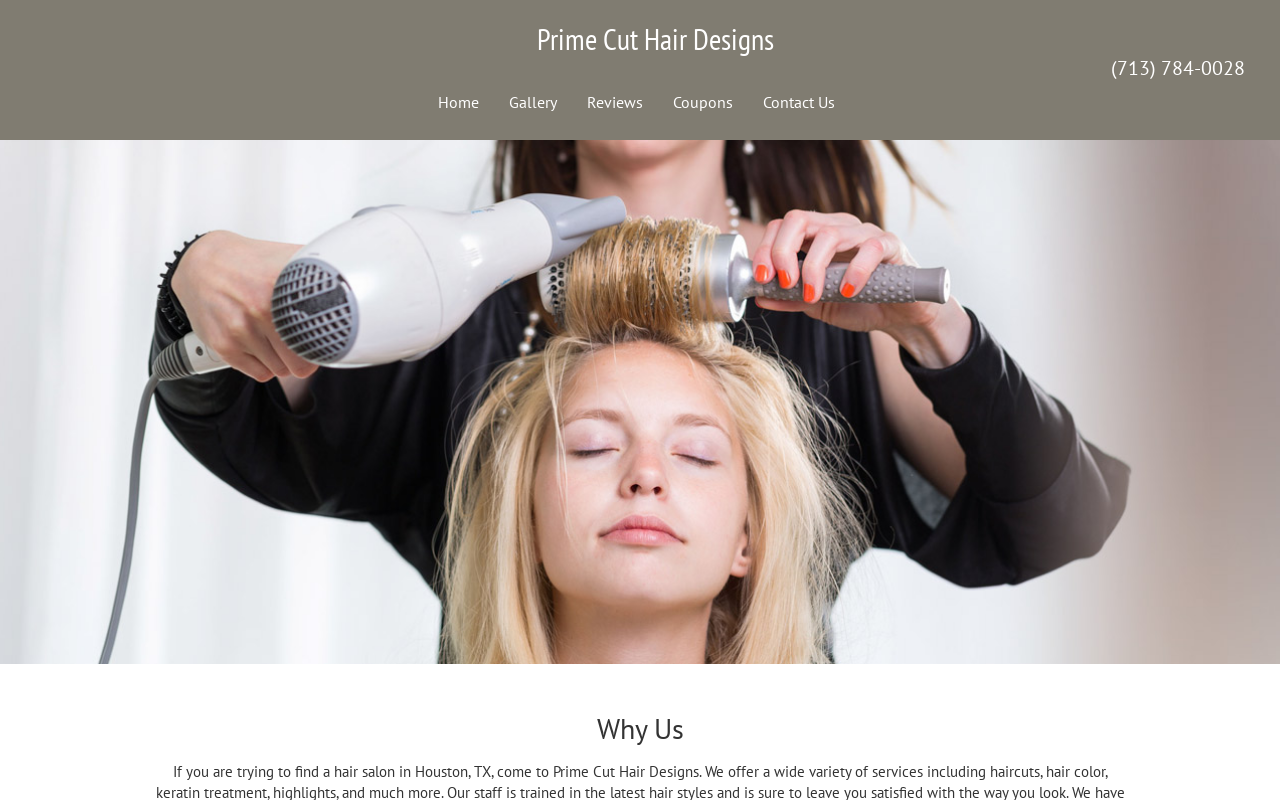 Prime Cut Hair Designs — screenshot of their official website
