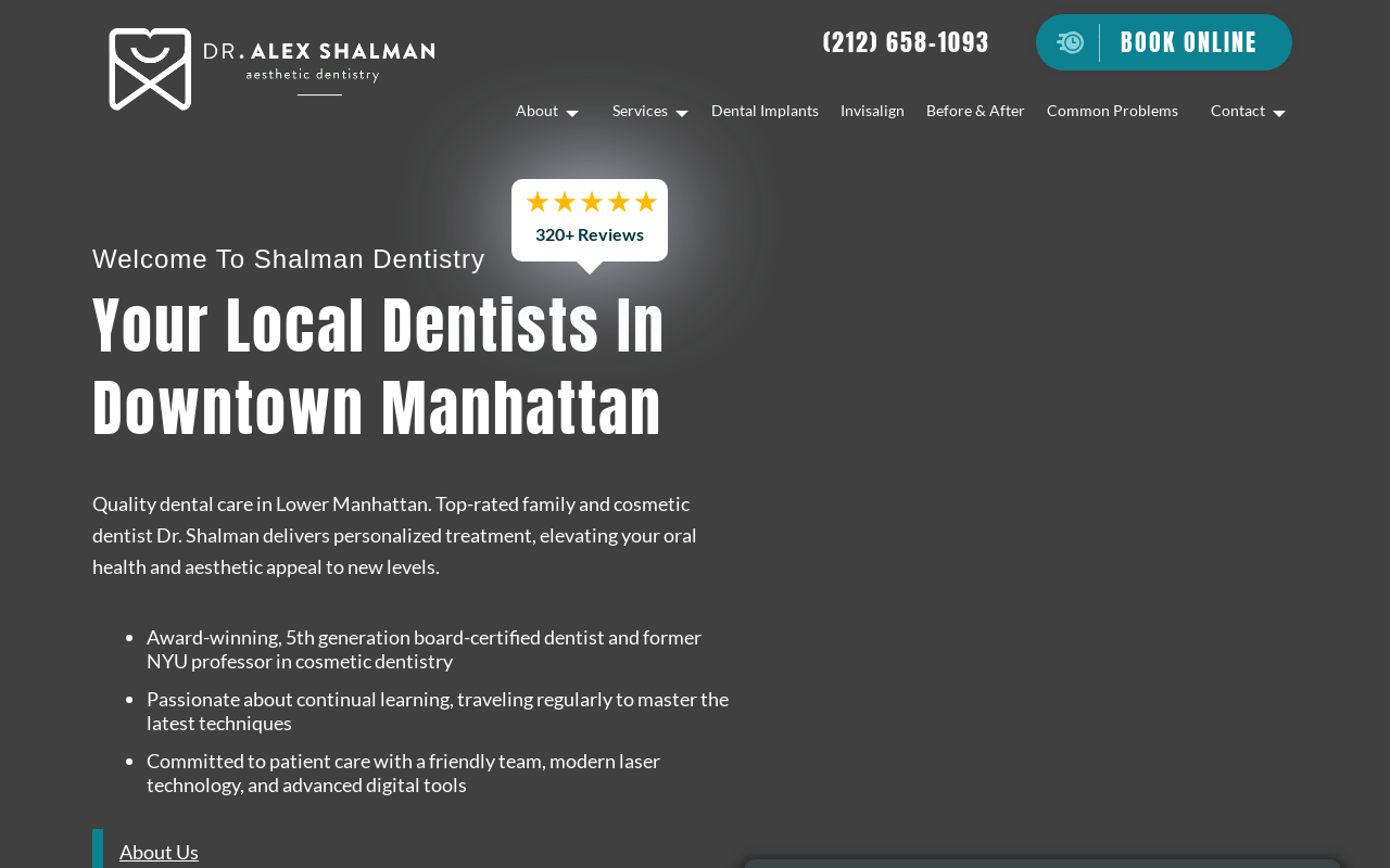 Shalman Dentistry — screenshot of their official website
