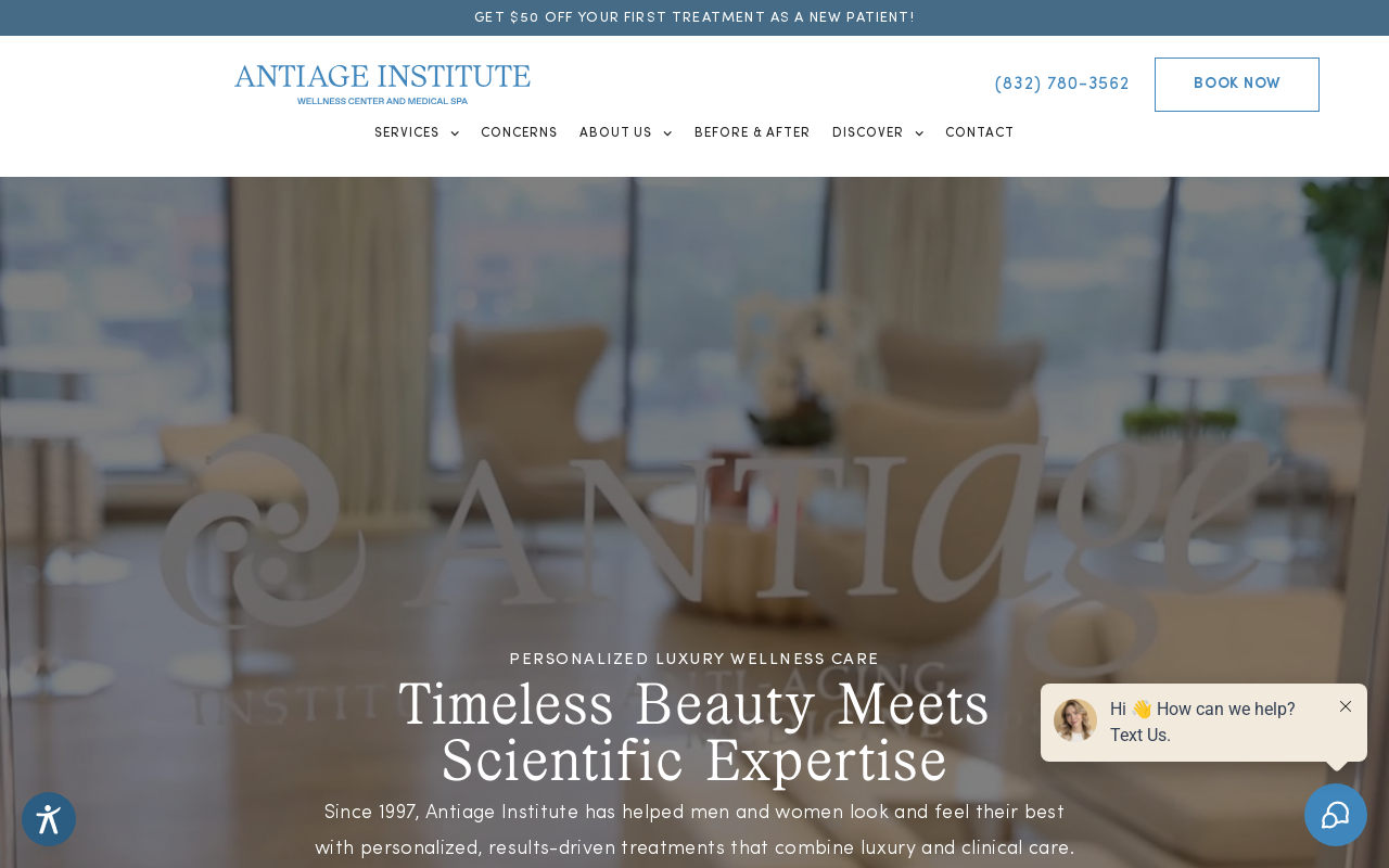 Institute of Anti-Aging Medicine and Skin Spa — screenshot of their official website