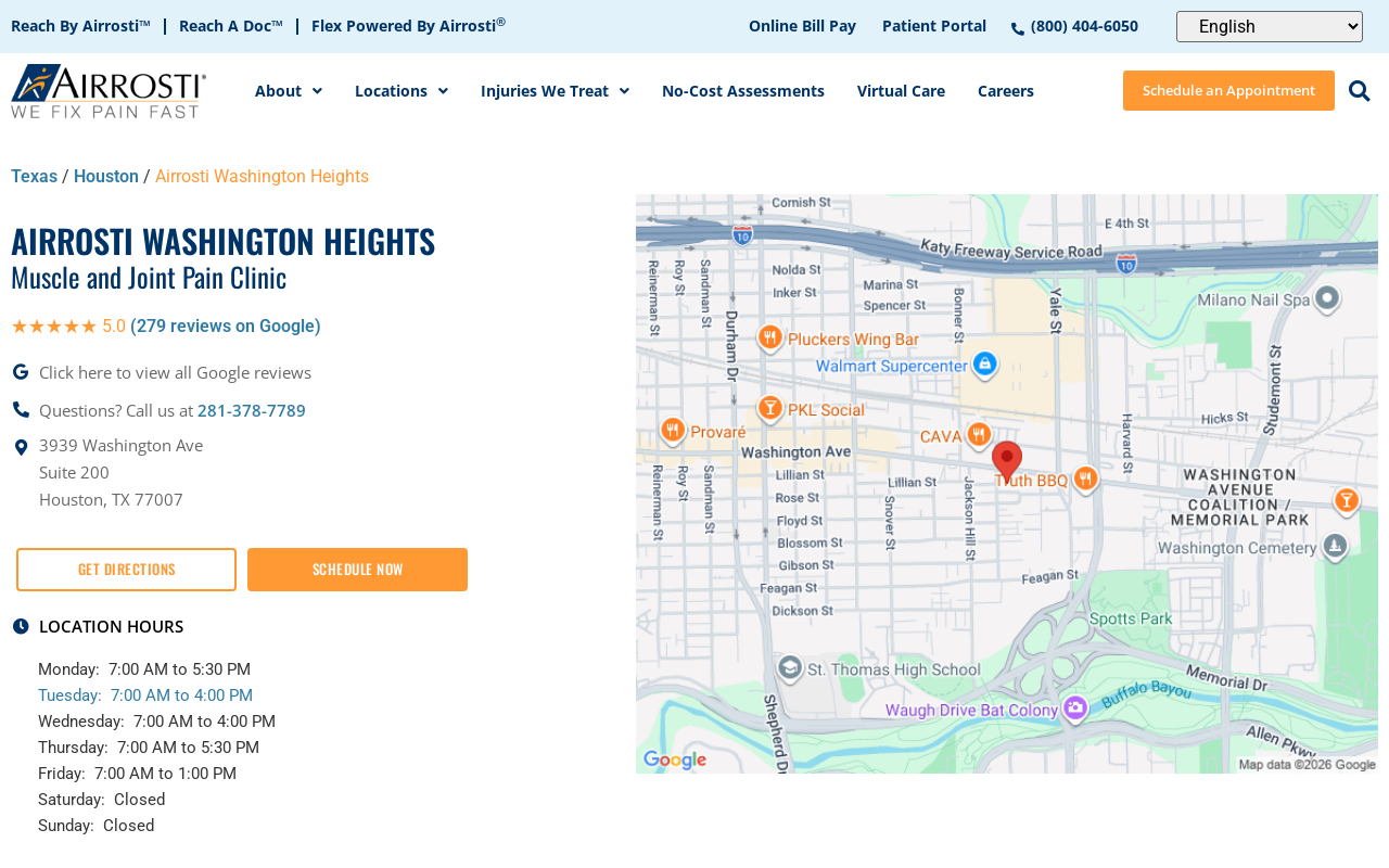 Airrosti — screenshot of their official website