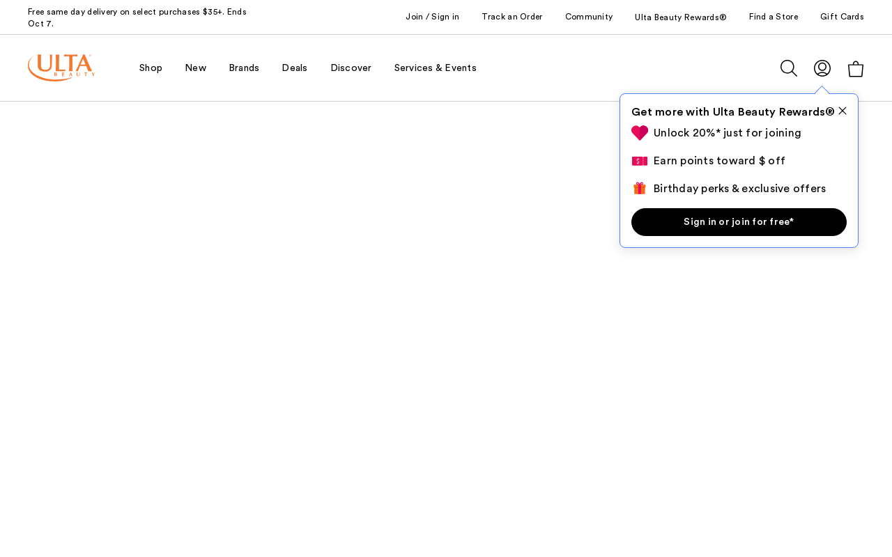 Ulta Beauty — screenshot of their official website