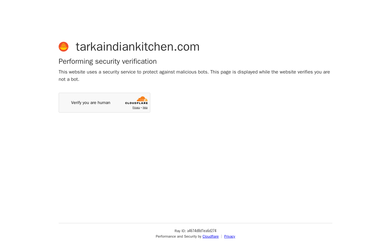 Tarka Indian Kitchen — screenshot of their official website