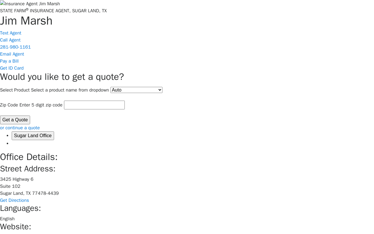 State Farm: Jim Marsh — screenshot of their official website