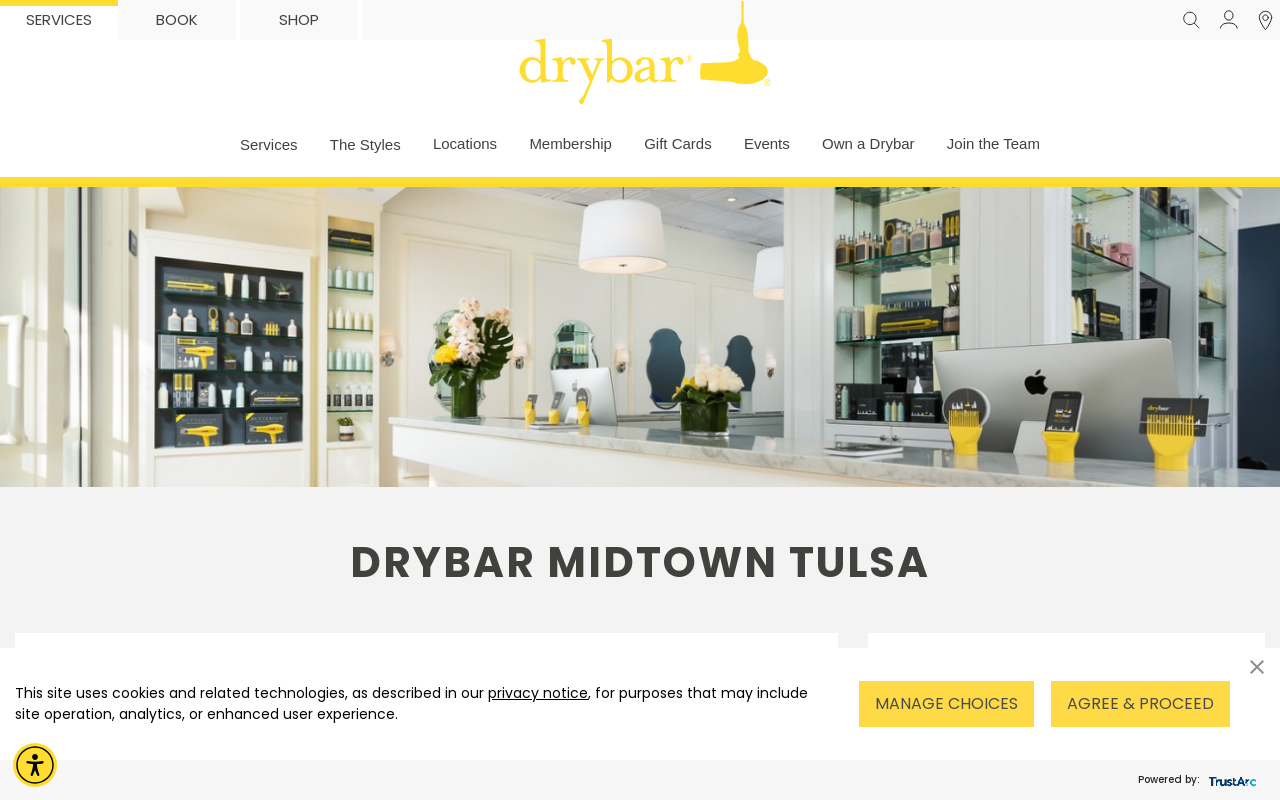 Drybar — screenshot of their official website