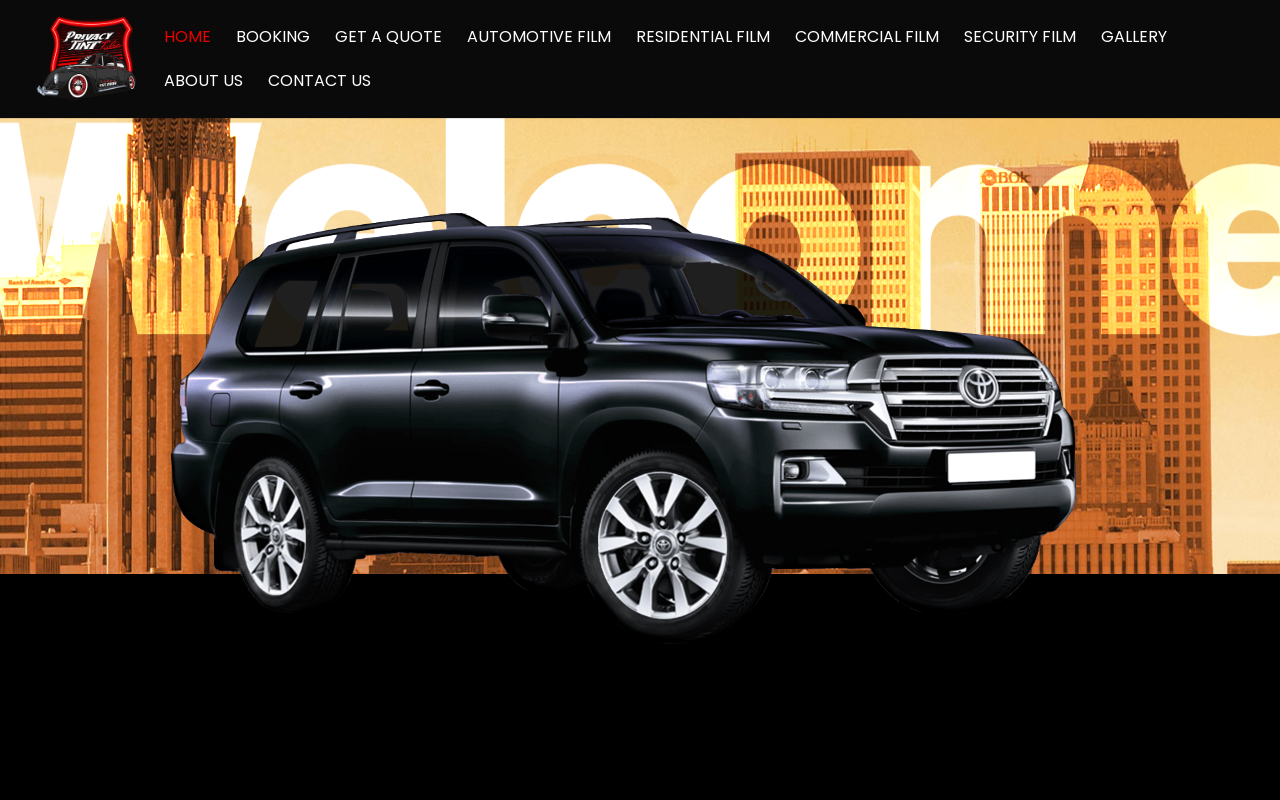 Privacy Tint — screenshot of their official website