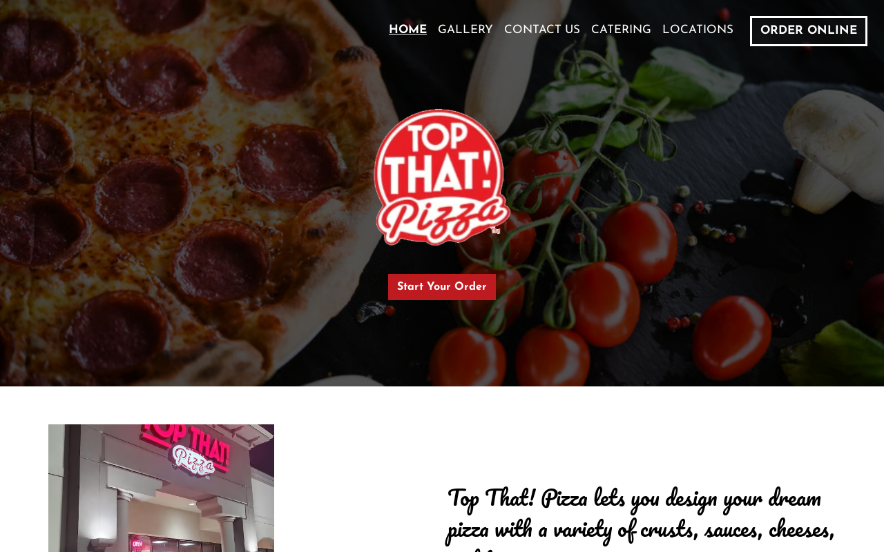 Top That! Pizza — screenshot of their official website