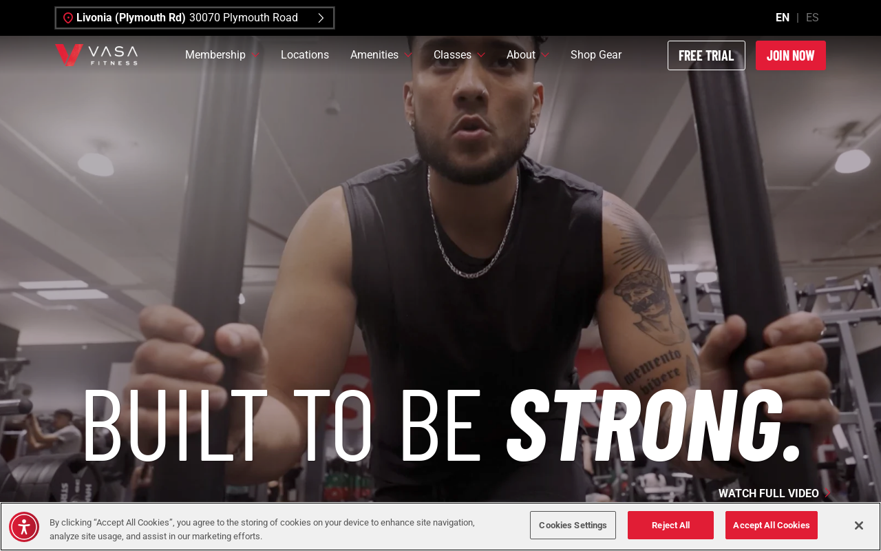 VASA Fitness — screenshot of their official website