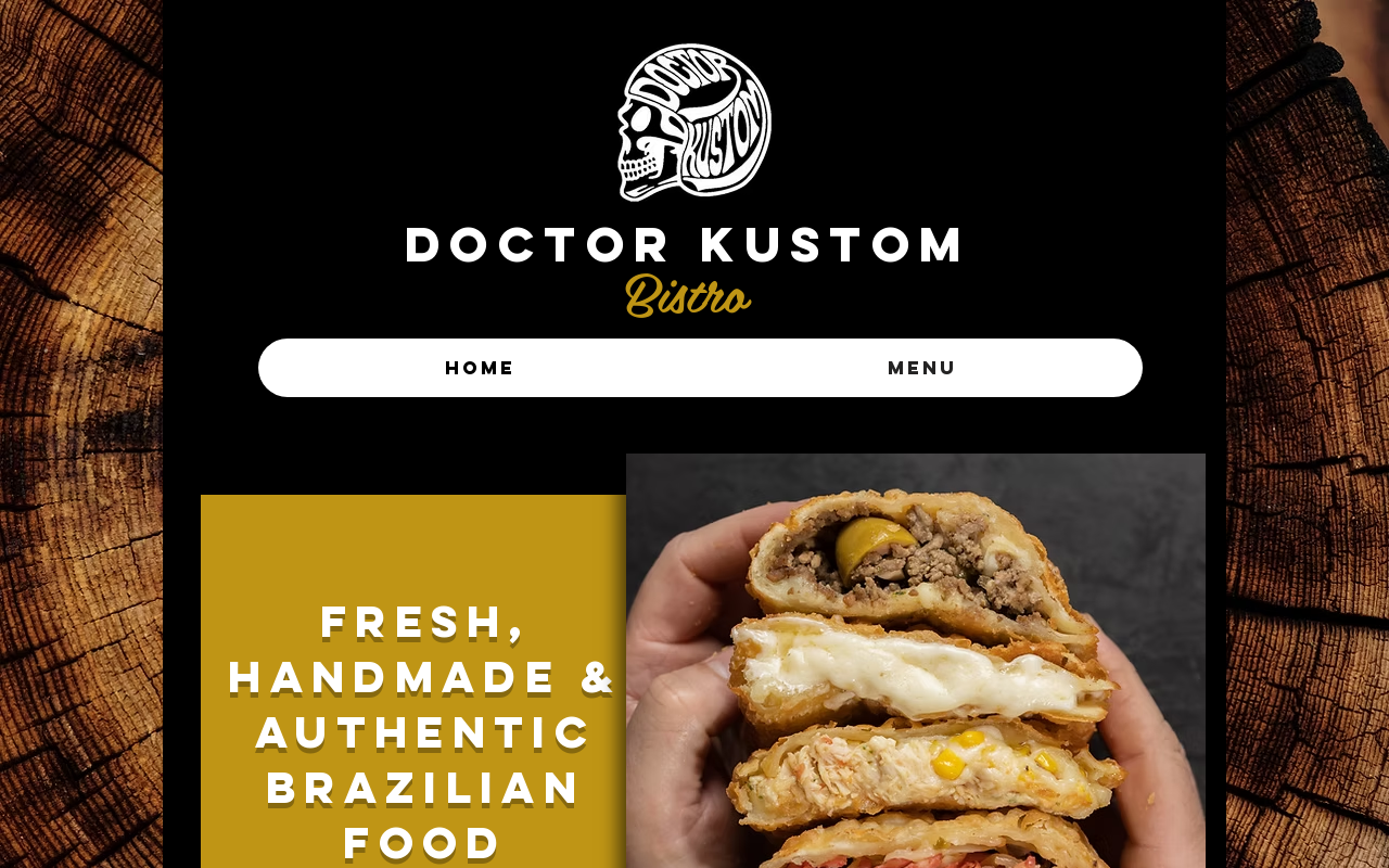 Doctor Kustom Bistro — screenshot of their official website