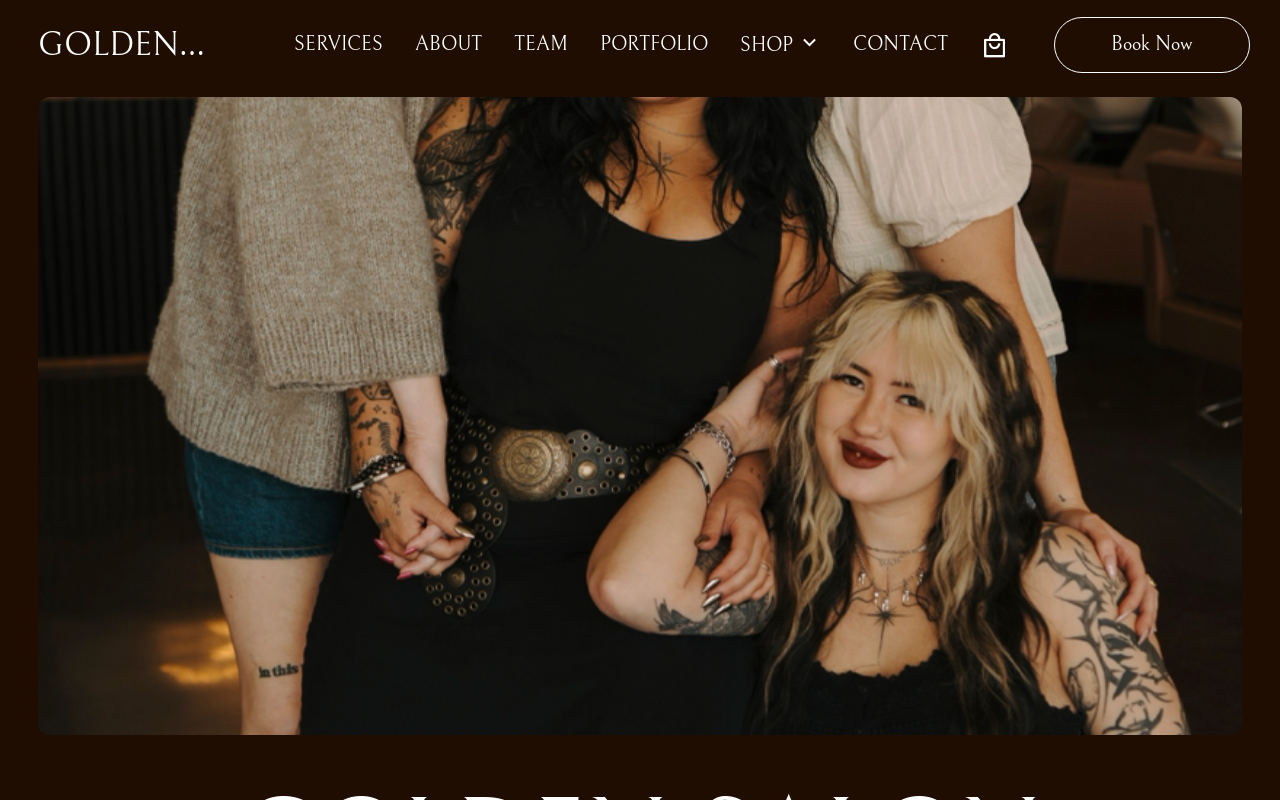 Golden Salon — screenshot of their official website