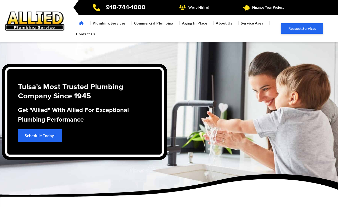 Allied Plumbing Services — screenshot of their official website