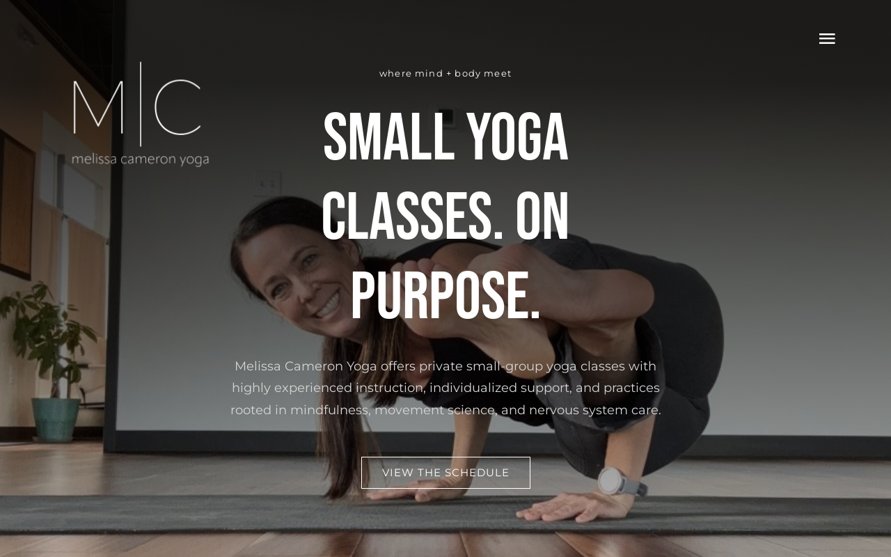 I Am Yoga — screenshot of their official website