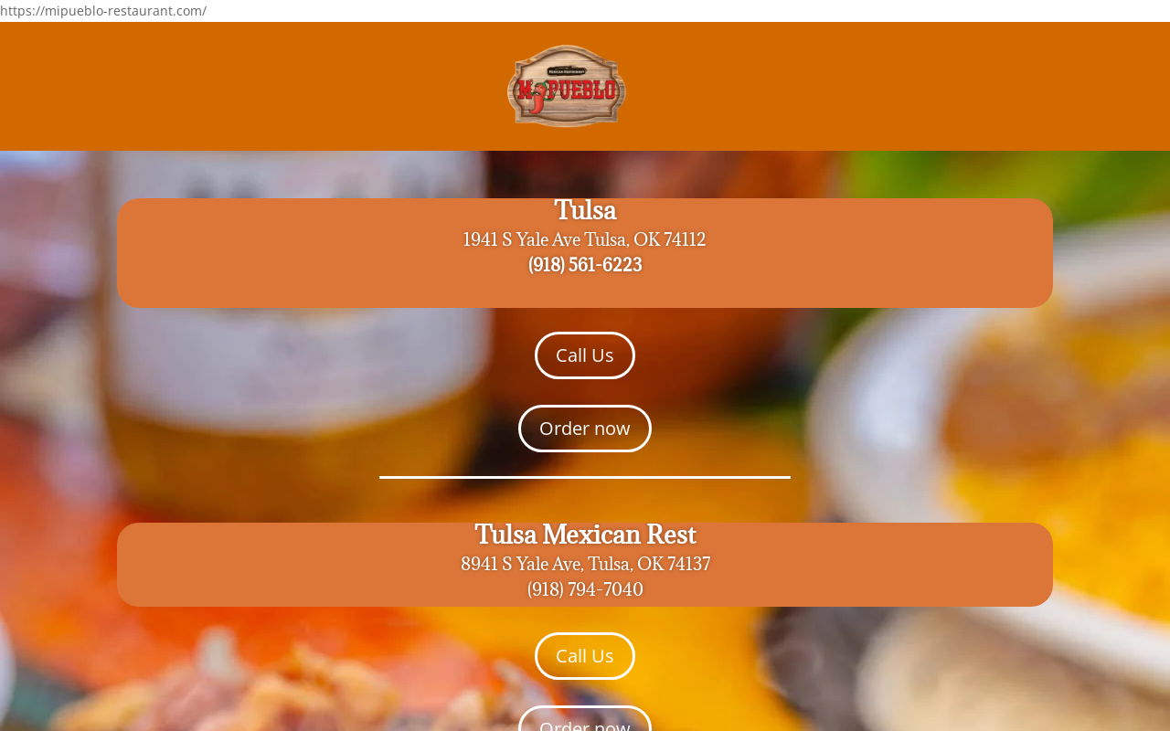 Mi Pueblo — screenshot of their official website
