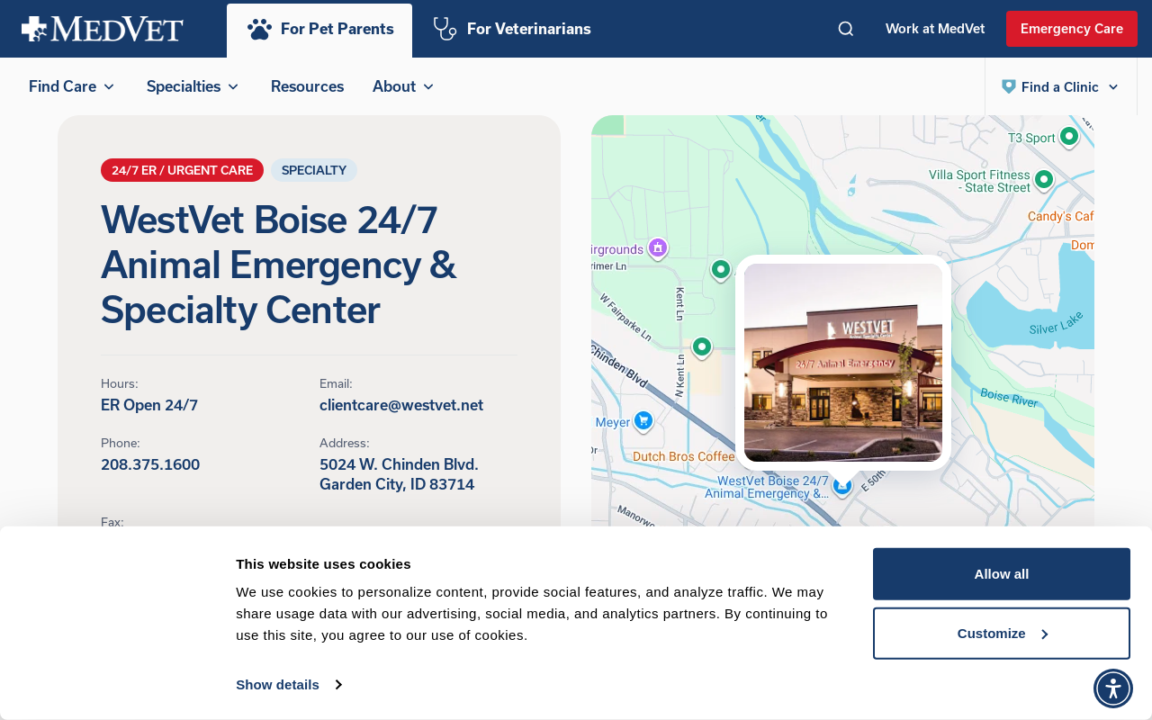 WestVet — screenshot of their official website