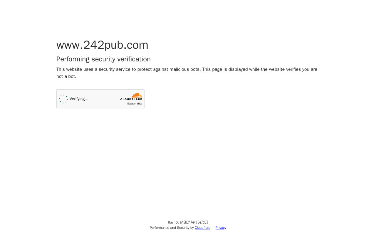 242 Pub & Grill — screenshot of their official website