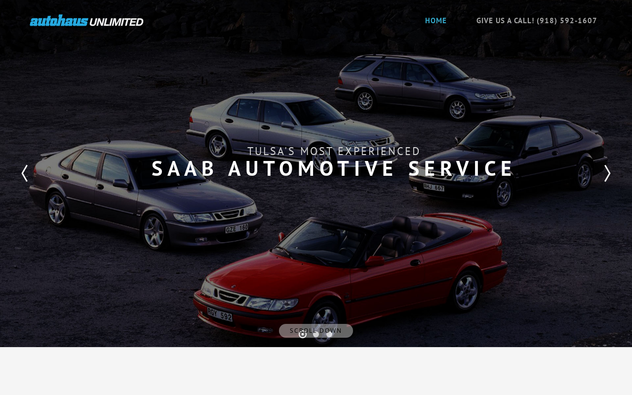 Autohaus Unlimited — screenshot of their official website