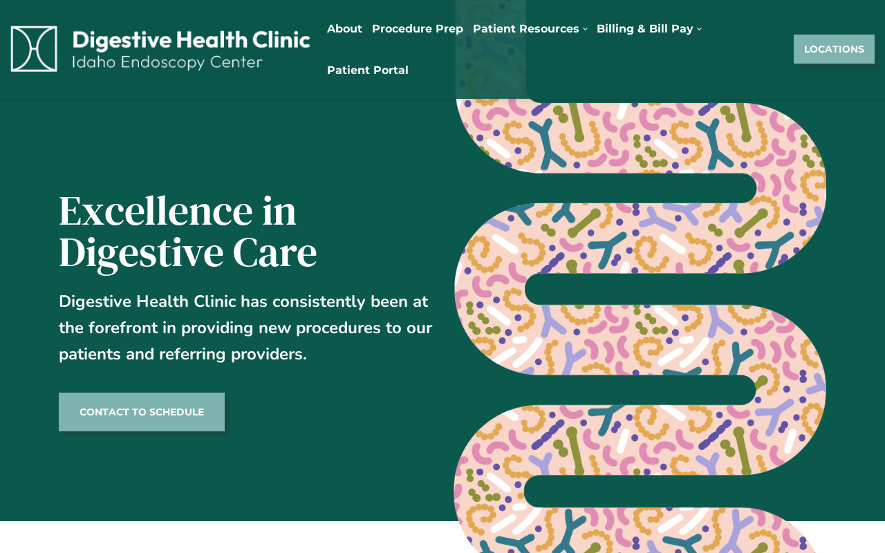Digestive Health Clinic — screenshot of their official website