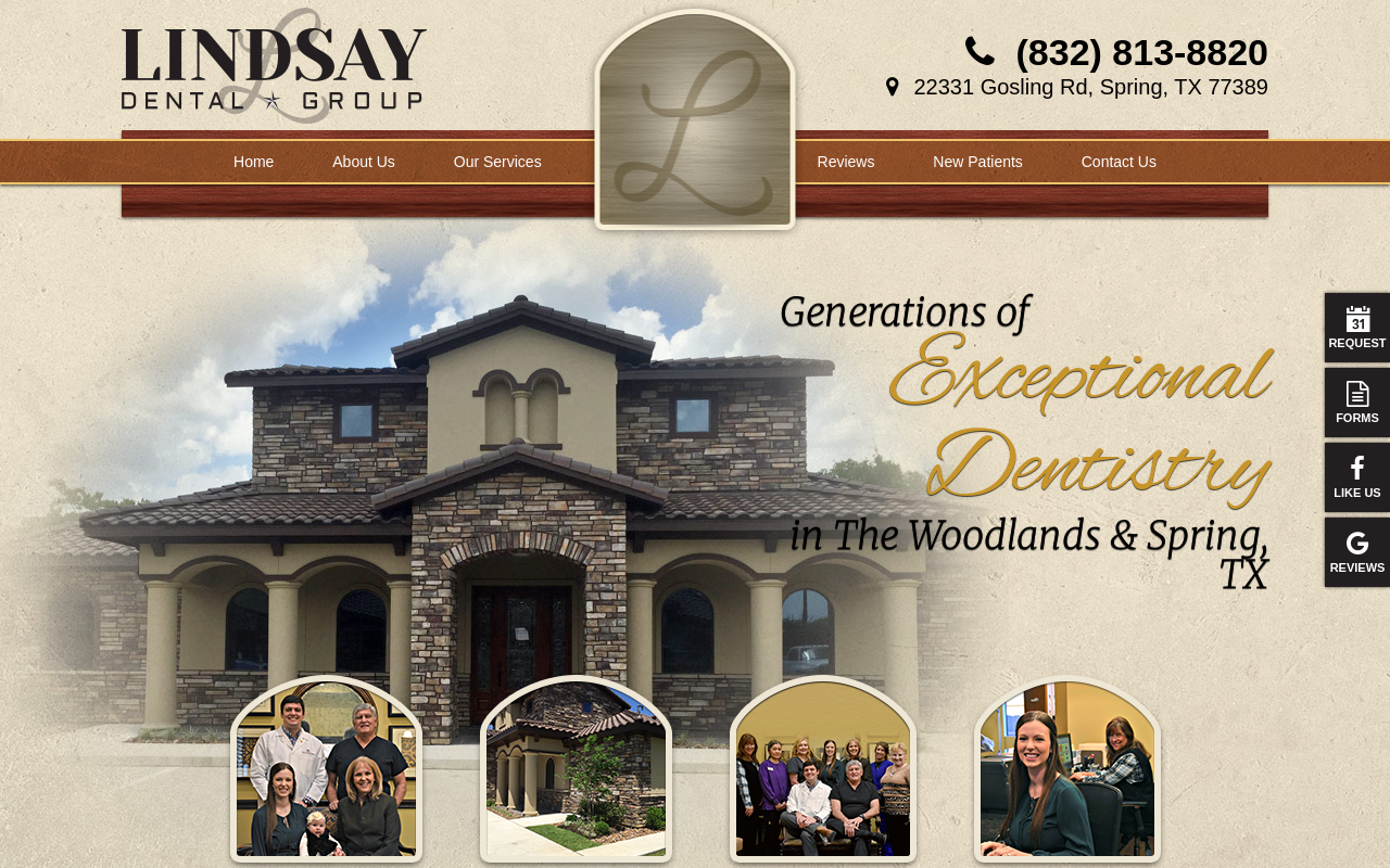 Lindsay Dental Group — screenshot of their official website