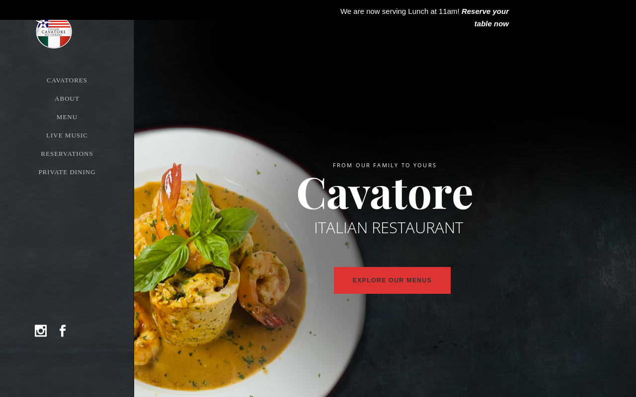 Cavatore — screenshot of their official website