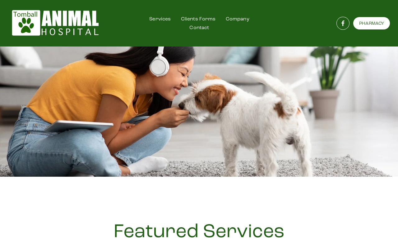 Tomball Animal Hospital — screenshot of their official website