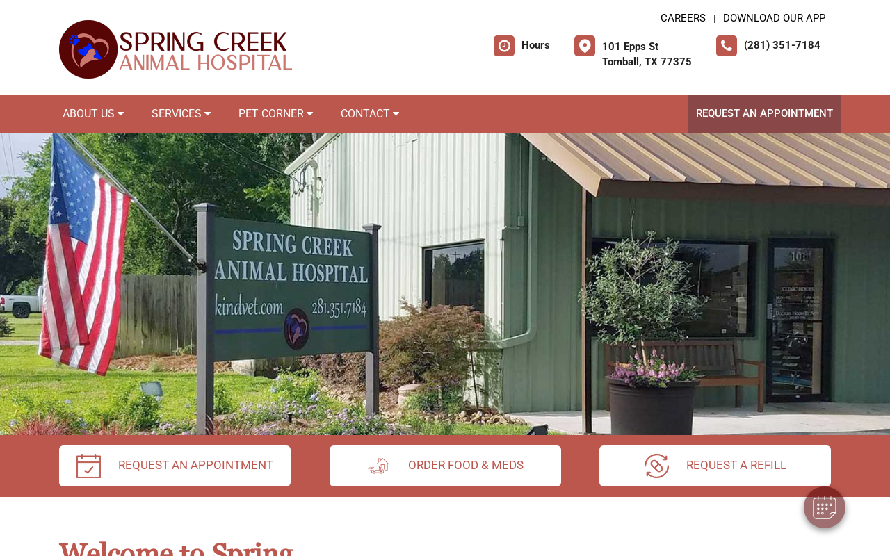 Spring Creek Animal Hospital — screenshot of their official website
