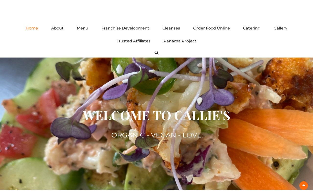 Callie's Kitchen — screenshot of their official website
