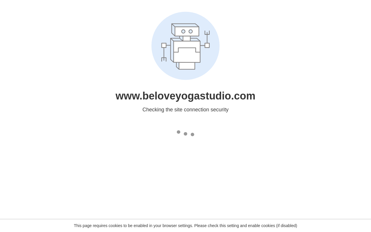 Be Love Yoga Studio — screenshot of their official website