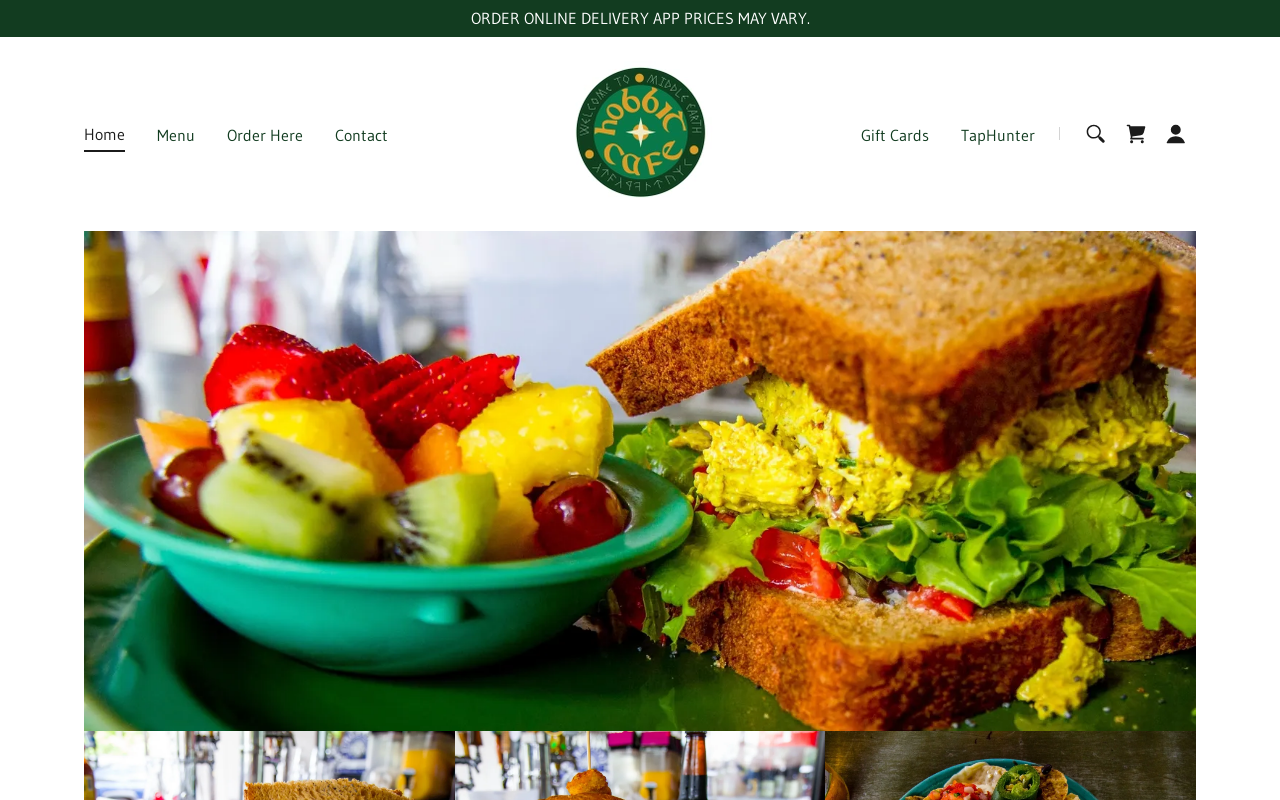 Hobbit Cafe — screenshot of their official website