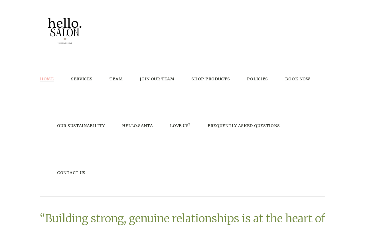 Hello Salon — screenshot of their official website
