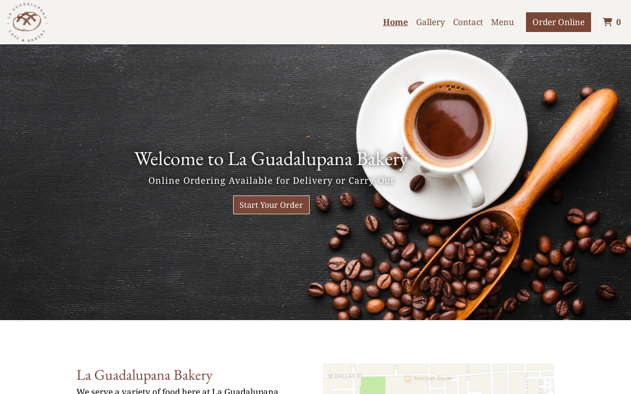 La Guadalupana — screenshot of their official website