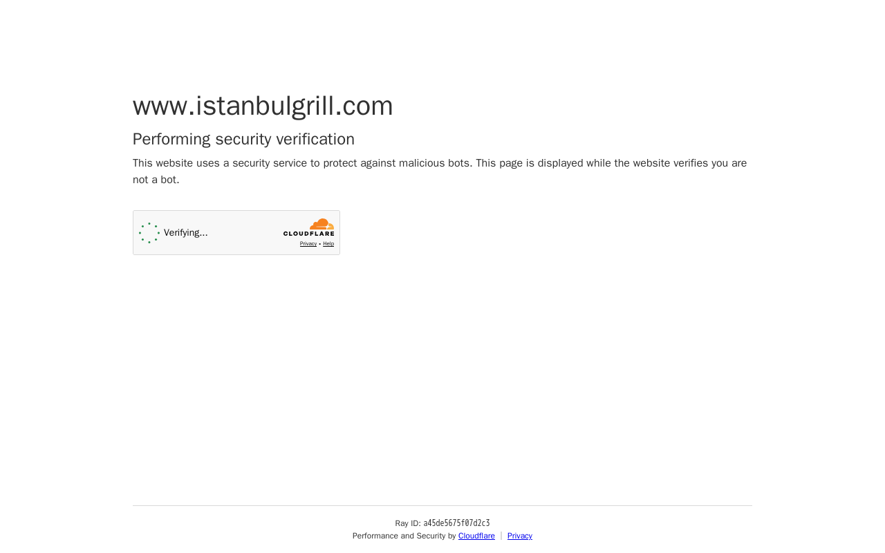 Istanbul Grill — screenshot of their official website