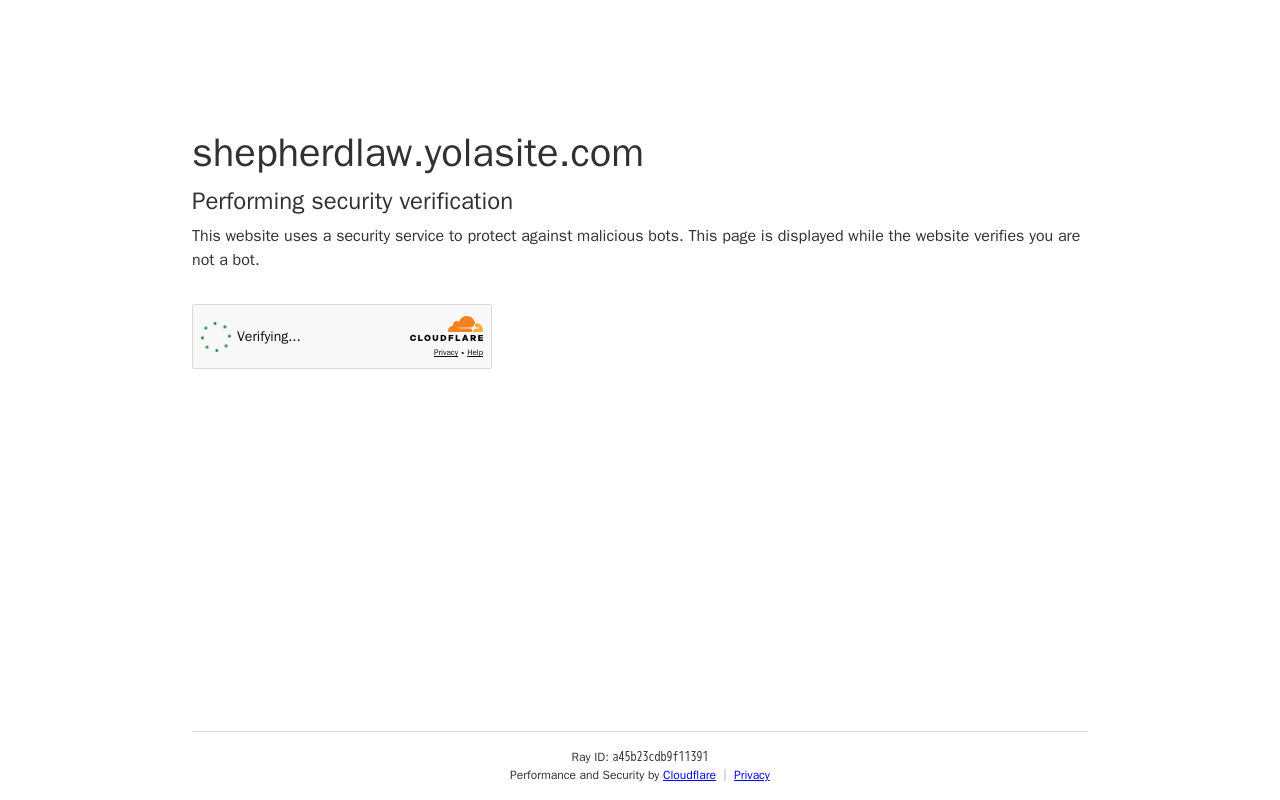 The Shepherd Law Firm — screenshot of their official website