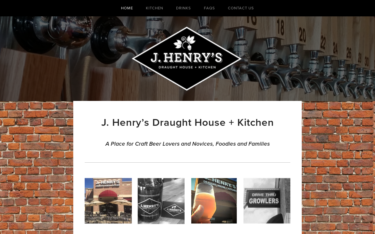 J. Henry's Draught House & Kitchen — screenshot of their official website
