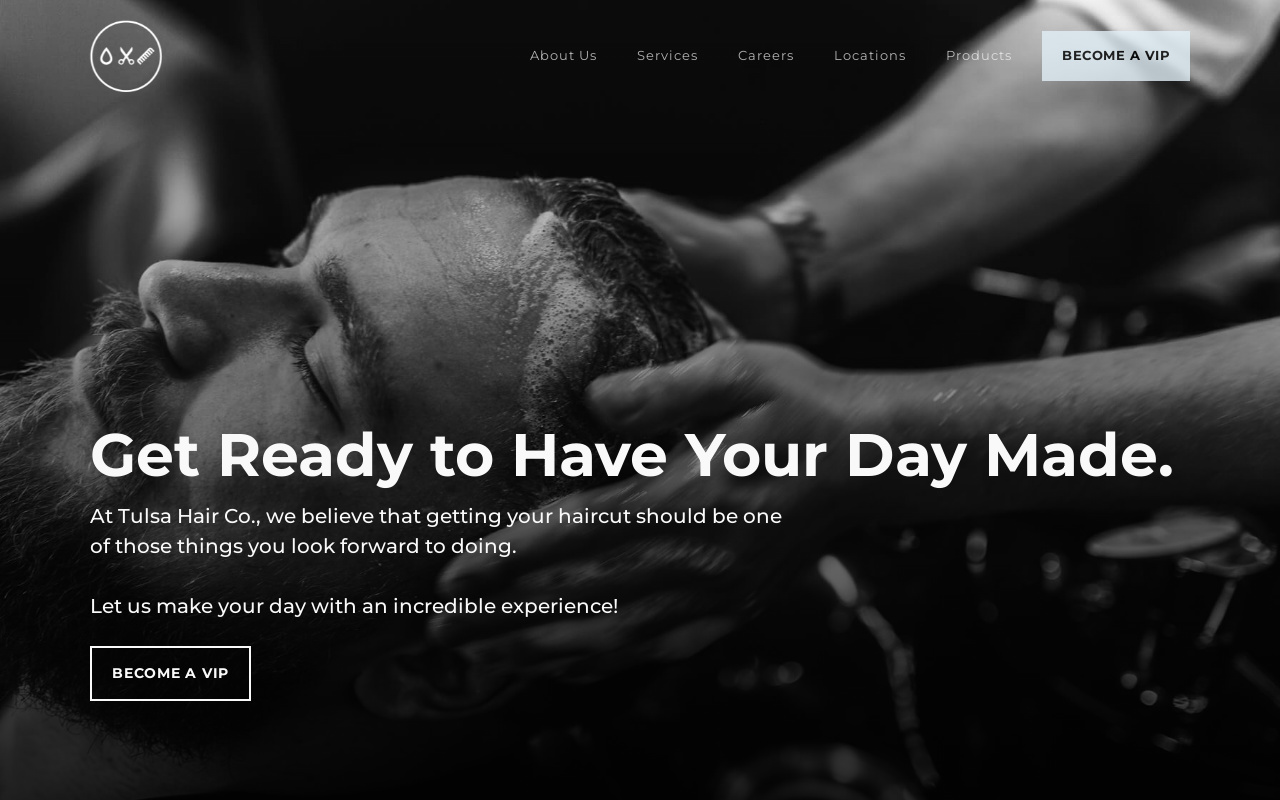 Tulsa Hair Company — screenshot of their official website