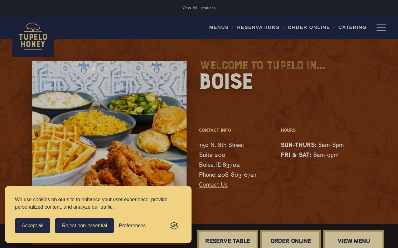 Tupelo Honey — screenshot of their official website