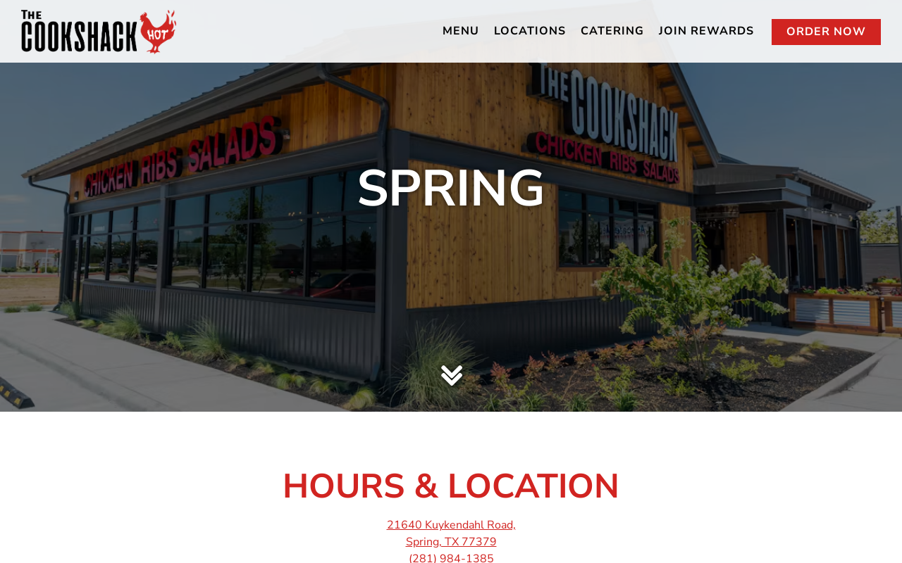 The Cookshack — screenshot of their official website