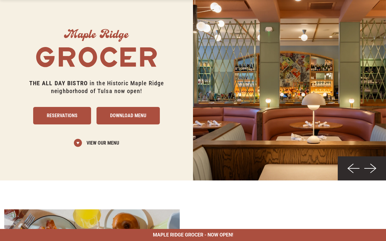 Maple Ridge Grocer — screenshot of their official website