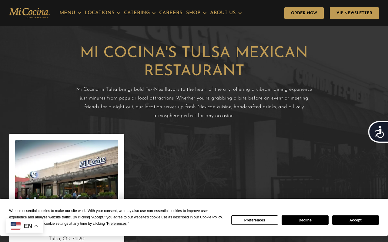 Mi Cocina — screenshot of their official website