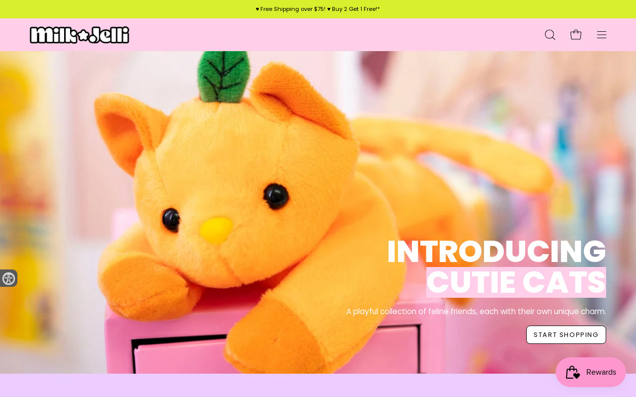 Milk Jelli — screenshot of their official website