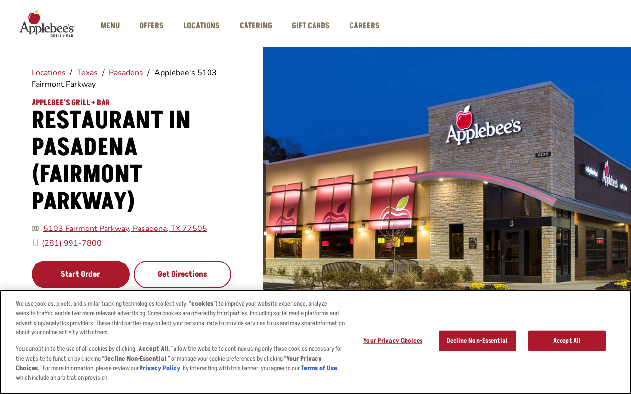 Applebee's — screenshot of their official website