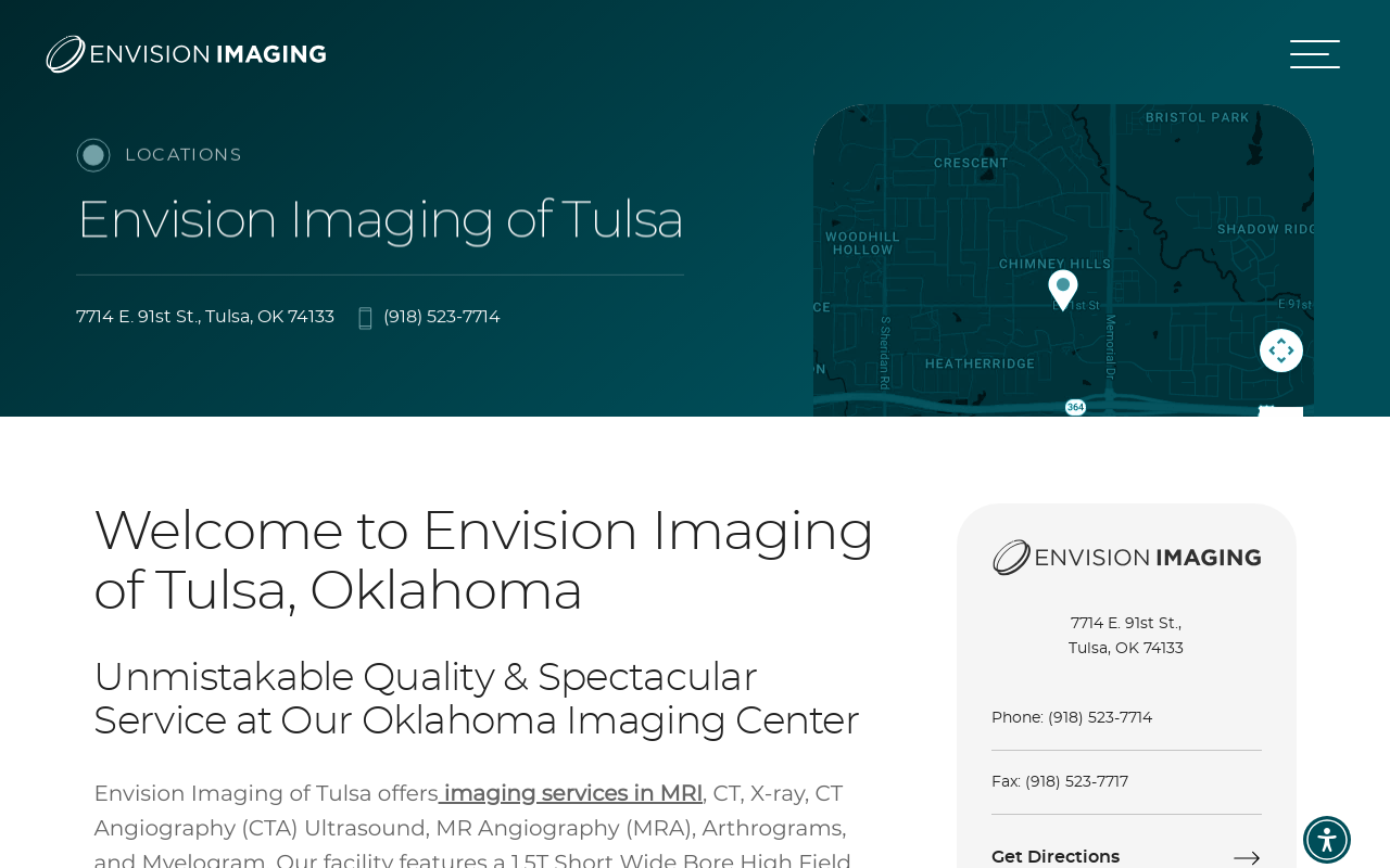 Envision Imaging — screenshot of their official website