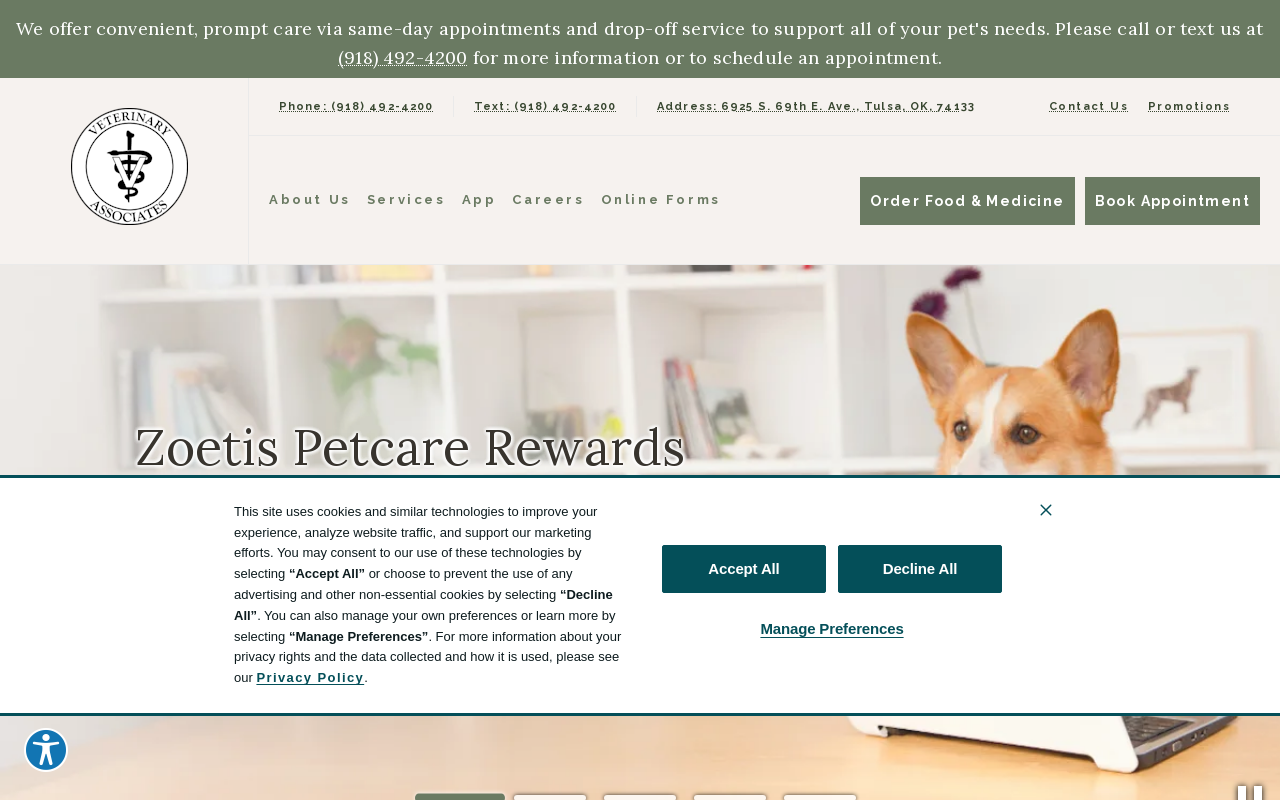 Veterinary Associates — screenshot of their official website