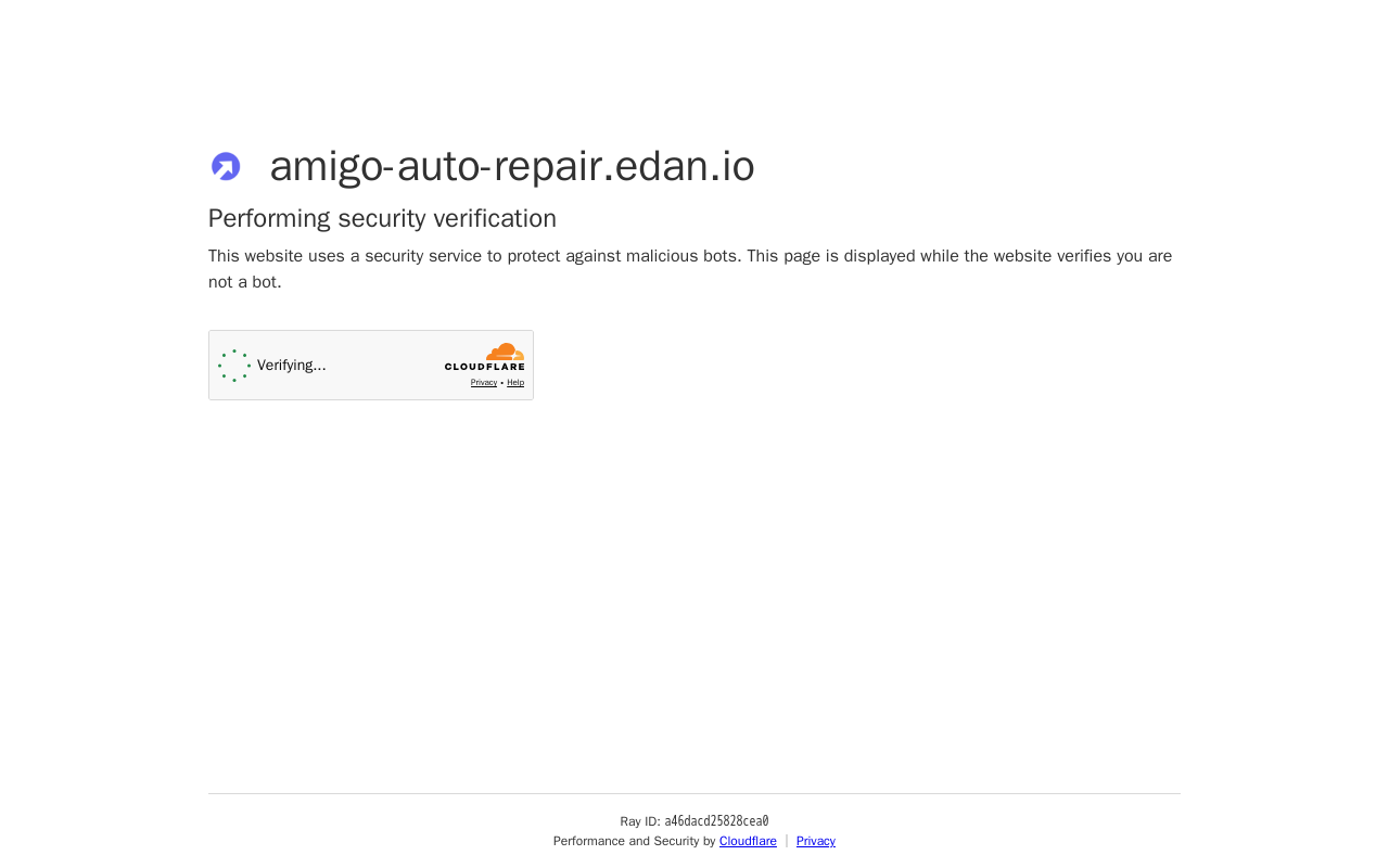 Amigo Auto Repair — screenshot of their official website